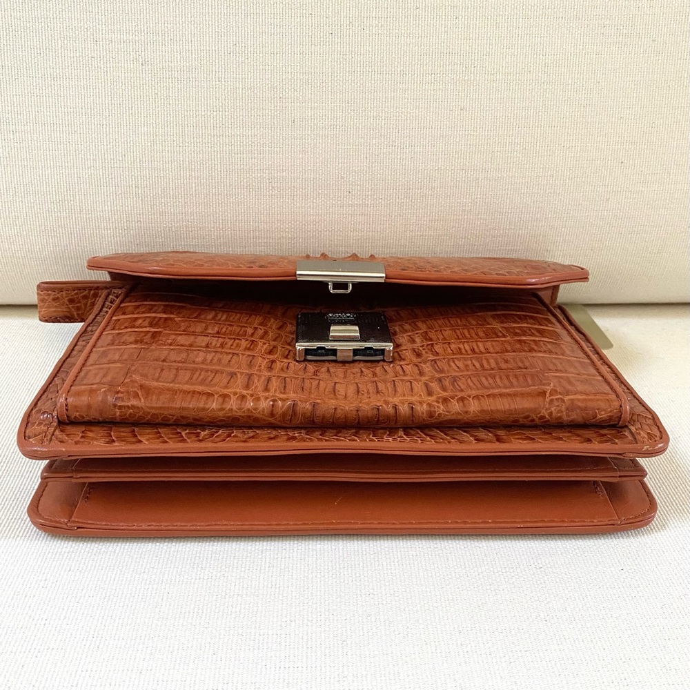 VINTAGE RIVER BRAND GENUINE CROCODILE SKIN CLUTCH/WALLET/HANDBAG, NEW WITH TAG - Picture 11 of 17